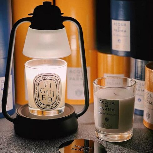 RimRockProducts - Lamp + Candle Warmer - Black Candle Warmer Lamp - Dimable Candle Lamp - 2 Bulbs Included - Compatible with Jar Candles - Candle Melter Scent Distributor Lamp - Lanturn in Saudi Arabia