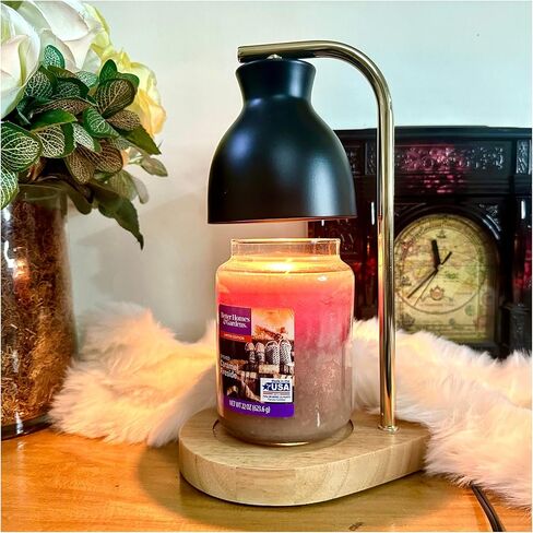 مصباح شمعة أسود أكثر دفئًا مع مؤقت، سخان مصباح شمعة قابل للتعتيم لشموع الجرة مع مؤقت إيقاف تلقائي، سخان شمعة المصباح العلوي متوافق مع شموع يانكي الكبيرة، سخان كهربائي لطيف يذوب الشمع in Kuwait
