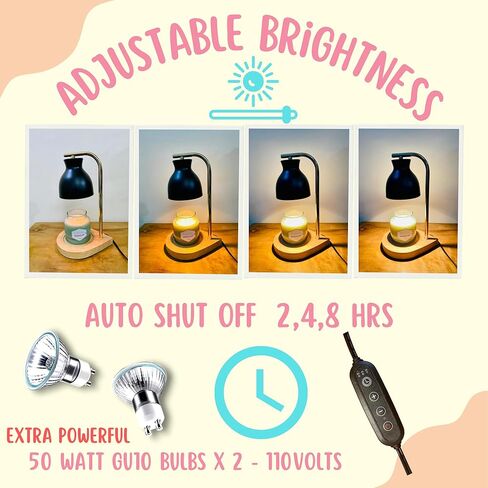 مصباح شمعة أسود أكثر دفئًا مع مؤقت، سخان مصباح شمعة قابل للتعتيم لشموع الجرة مع مؤقت إيقاف تلقائي، سخان شمعة المصباح العلوي متوافق مع شموع يانكي الكبيرة، سخان كهربائي لطيف يذوب الشمع in Kuwait