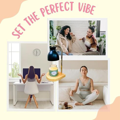 مصباح شمعة أسود أكثر دفئًا مع مؤقت، سخان مصباح شمعة قابل للتعتيم لشموع الجرة مع مؤقت إيقاف تلقائي، سخان شمعة المصباح العلوي متوافق مع شموع يانكي الكبيرة، سخان كهربائي لطيف يذوب الشمع in Kuwait