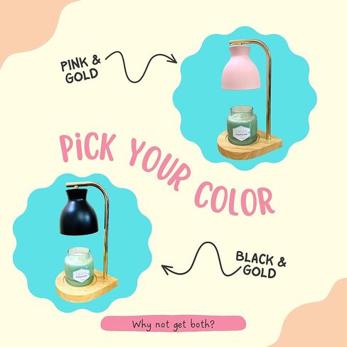 مصباح شمعة أسود أكثر دفئًا مع مؤقت، سخان مصباح شمعة قابل للتعتيم لشموع الجرة مع مؤقت إيقاف تلقائي، سخان شمعة المصباح العلوي متوافق مع شموع يانكي الكبيرة، سخان كهربائي لطيف يذوب الشمع in Kuwait