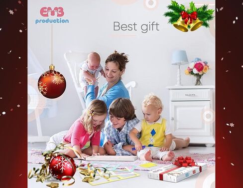 Baby Handprint and Footprint Keepsake Frame-Clean Touch Ink Pad and Clay The Cute Way to Photo Your Baby's Growth Large-Fits Twins Newborn for Boy & Girl-Baby Registry or in Kuwait