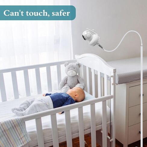 Baby Monitor Mount for 1.9-4.1'' Wide Monitor (Infant Optics DXR-8 ect.), Adjustable Height Baby Monitor Floor Stand Holder with 3 Mounts for Cameras with 1/4 Threaded Connection/ Calabash Hole Indoor in Kuwait