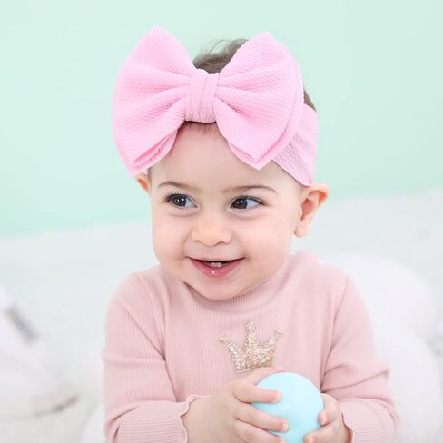 12 عبوة من ربطة شعر ذات عقدة كبيرة بعقدة شريطية مرنة واسعة من النايلون قابلة للتمدد ربطة رأس ربطات شعر وعمامة شعر إكسسوارات للشعر للأطفال حديثي الولادة وحديثي الولادة وحديثي الولادة in Kuwait