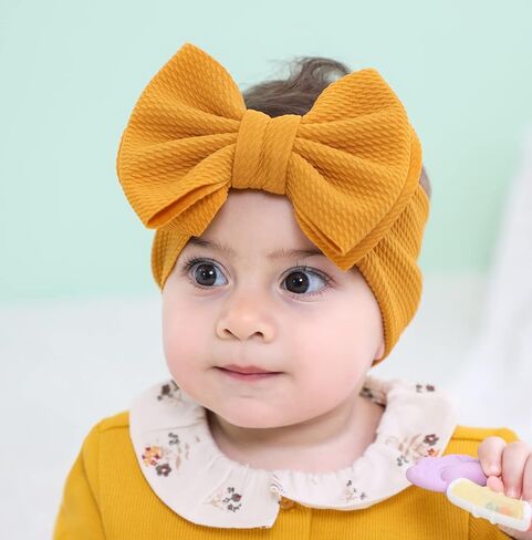 12 عبوة من ربطة شعر ذات عقدة كبيرة بعقدة شريطية مرنة واسعة من النايلون قابلة للتمدد ربطة رأس ربطات شعر وعمامة شعر إكسسوارات للشعر للأطفال حديثي الولادة وحديثي الولادة وحديثي الولادة in Kuwait