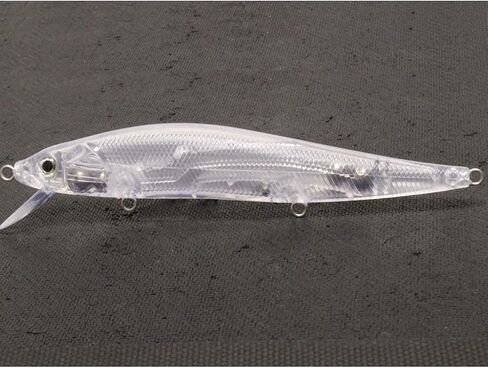 wLure 10 Blank Unpainted Minnow Crankbait Topwater Lipless Jerkbait Fishing Lures in Saudi Arabia