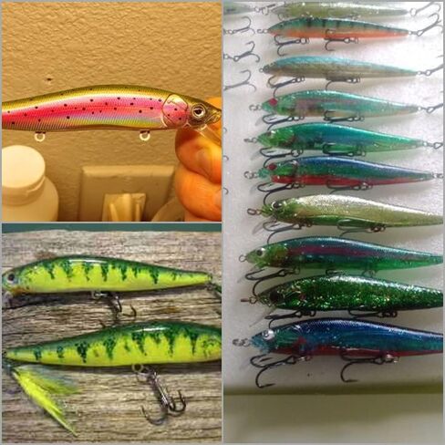 wLure 10 Blank Unpainted Minnow Crankbait Topwater Lipless Jerkbait Fishing Lures in Saudi Arabia