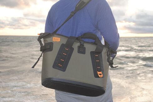 BUILT Large Welded Soft Portable Cooler with Wide Mouth Opening - Insulated and Leak-Proof Olive 5213958 in Kuwait
