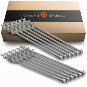 GROUNDGRABBA Screw in Tent Stake for Sand and Loose Ground | Premium Drill Driven Ground Anchor Earth Screws| 2X GroundGrabba Pro II in Saudi Arabia