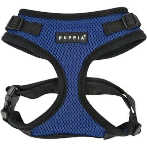حزام Puppia RiteFit الأصلي برقبة قابلة للتعديل، أسود، متوسط