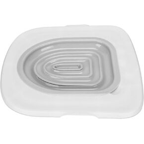 Cat Toilet Training Kit Universal Reusable Environmentally Friendly Cat Toilet Trainer for Pet Cleaning(White Tray, 1 Gray Inner Support ) Litter Boxes (White Tray, 1 Gray Inner Support) in Saudi Arabia