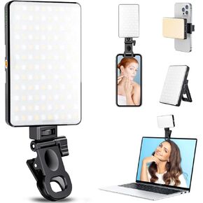 MACTREM 120 LED Selfie Light for iPhone, Phone Light, 3000Mah Portable Rechargeable Video Light, Adjusted 3 Light Modes, for iPhone, Camera, Laptop, iPad, Video Conference, TikTok,Makeup in Kuwait