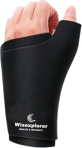 Wisexplorer Soft Gel Wrist Ice Pack, Reusable Cold & Hot Hand Therapy Wrap, Pain Relief Sleeve for Hand Injuries,Carpal Tunnel,Arthritis,Tendonitis, Tenosynovitis, Swelling & Bruises (Black) in Kuwait