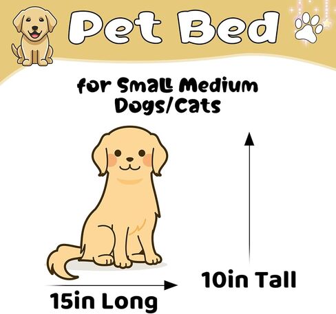 Dog Bed-Super Soft Dog Bed for Small Medium Dogs,21IN Pet Bed for Cat Dog,Ultrasoft Cozy Calming Dog Bed with Non-slip Bottom,Donut Pet Bed for Puppy Dog Cat in Kuwait