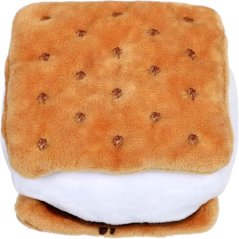 Fuyage كريم سمور البسكويت صار أفخم دمية على شكل كلب محشوة ألعاب من القطيفة لجرو الكلاب الصغيرة المتوسطة in Kuwait