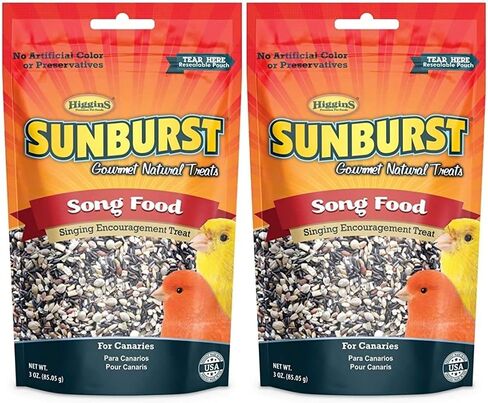 هيغينز 2 عبوة من حلوى Sunburst Song Food لتشجيع غناء الكناري، 3 أونصة لكل منها in Saudi Arabia