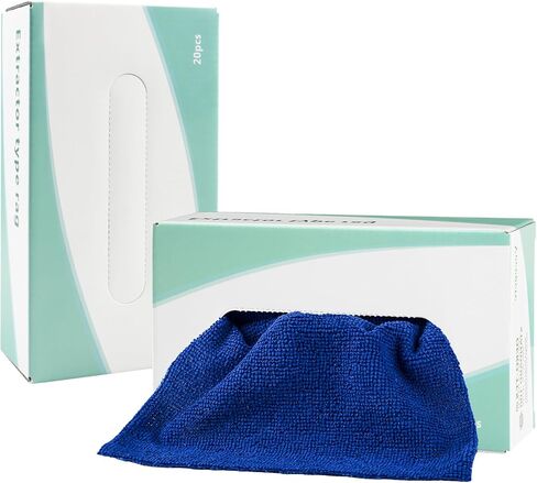 Ludehem Microfiber Rags in Box -80 Pack Premium Cleaning Cloths Reusable Lint Free Towels Reusable Microfiber Rags for Cleaning Towel for Cars, SUVs, House, Kitchen, Window, ect. in Saudi Arabia
