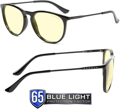 GUNNAR - نظارات ألعاب وكمبيوتر ممتازة - تحجب 35% من الضوء الأزرق - مينلو، أونيكس، لون شفاف in Saudi Arabia