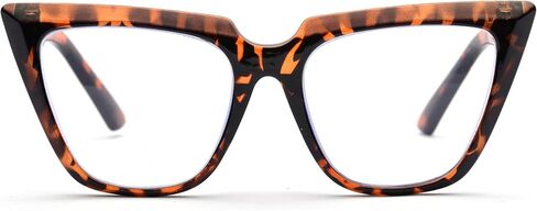 ZUVGEES Womens Chic Oversized CatEye Blue Light Blocking Reading Glasses Big Eyeglass Frames Large lens Computer Readers in Saudi Arabia