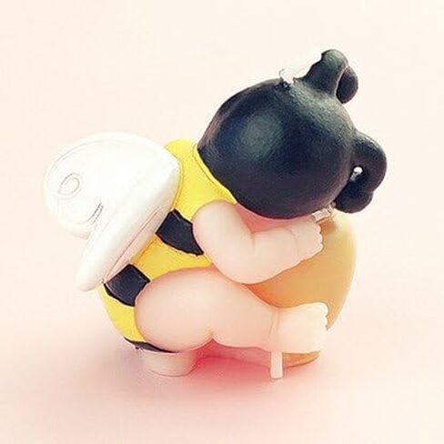 FLYPARTY Children's Birthday Candles with Greeting Card,Handmade Adorable Sleeping Baby Birthday Baby Shower Cake Topper Candle, Wedding Festival Party Favors Decorations (Pink Girl) in Kuwait