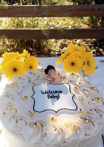 FLYPARTY Children's Birthday Candles with Greeting Card,Handmade Adorable Sleeping Baby Birthday Baby Shower Cake Topper Candle, Wedding Festival Party Favors Decorations (Pink Girl) in Kuwait