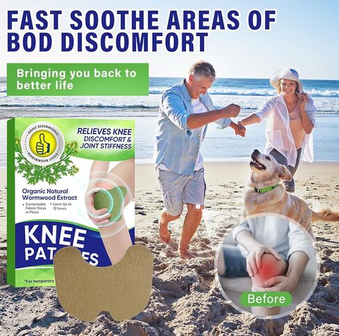 iTecFreely Knee Patches, 24 PCS Heat Patches for Knee - Effective Soothes Discomfort for Knee, Back, Neck & Shoulder in Kuwait