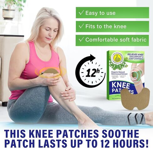 iTecFreely Knee Patches, 24 PCS Heat Patches for Knee - Effective Soothes Discomfort for Knee, Back, Neck & Shoulder in Kuwait