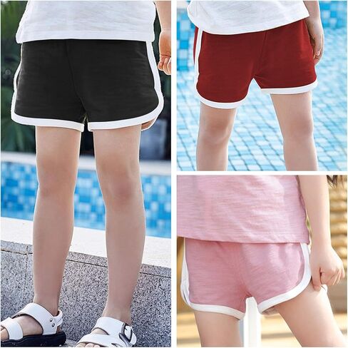 شورت رياضي للأولاد والبنات للأطفال، شورت رياضي صيفي للجري للأطفال الصغار، شورتات شاطئ دولفين عصرية in Kuwait