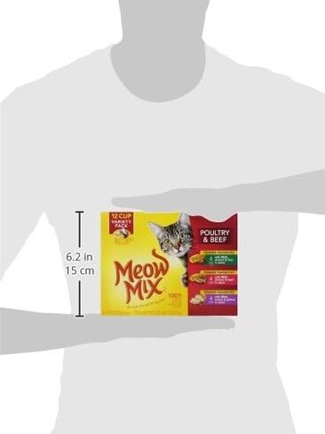 Meow Mix Tender Favorites Poultry & Beef Variety Pack, 2.75-Ounce Cups, 12-Count in Saudi Arabia