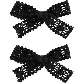 lace Hollow Hair handmade bows for Toddler Girls,Baby Hair Clips.Headdress Hair Accessories.(FJ39） (Beige) in Kuwait