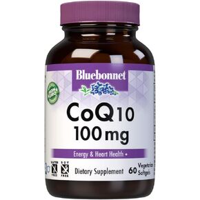 كبسولات هلامية نباتية من BlueBonnet CoQ-10، 100 مجم، 60 قطعة in Kuwait