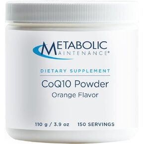 Metabolic Maintenance CoQ10 Powder - 100 Milligrams Optimal Absorption, Energy + Cardiovascular Support, Orange Flavor (100 Grams, 150 Servings) in Kuwait