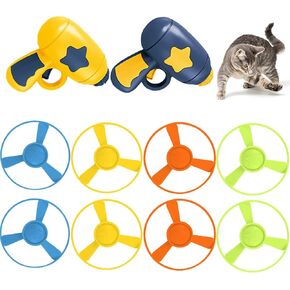 IAXSEE 10 قطع لعبة جلب القطط مع مجموعة مراوح طيران ملونة، لعب القط ألعاب تفاعلية للقطط لممارسة مطاردة القطط in Kuwait