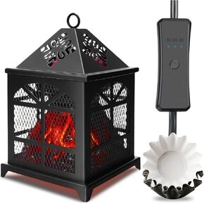 VIPbuy 4 في 1 سخانات الشمع الكهربائية لإذابة الشمع المعطر، موقد زيت العطر، تصميم الموقد المعدني، مذيب الشمع العطري، هدية وديكور in Kuwait