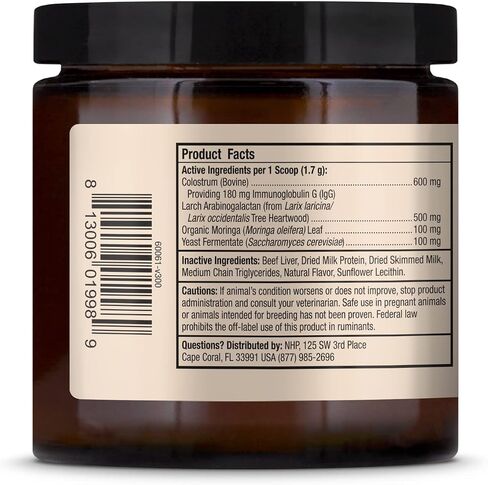 Dr. Mercola, اللحاء والشعيرات، دعم مناعة القطط والكلاب، 3.5 أونصة. (102 جم)، يدعم صحة الكبد والجهاز الهضمي، مع اللبأ البقري، غير معدل وراثيًا، خالي من الصويا in Saudi Arabia