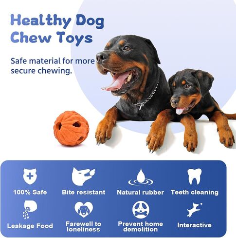 PETOPIA Dog Toys, Large Dog Toys, Natural Rubber Dog Chew Toys, Tough Dog Toys, Interactive Dog Toys, Treat Dispensing Dog Toys, Dog Toys for Aggressive Chewers Small/Medium/Large Breed in Kuwait