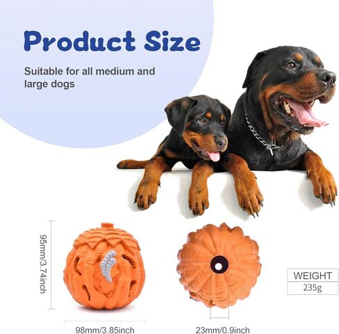 PETOPIA Dog Toys, Large Dog Toys, Natural Rubber Dog Chew Toys, Tough Dog Toys, Interactive Dog Toys, Treat Dispensing Dog Toys, Dog Toys for Aggressive Chewers Small/Medium/Large Breed in Kuwait