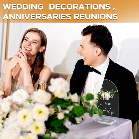 Chunful 4 Pcs Acrylic Wedding Signs with Stand 5 x 7 Inch Clear Cards and Gifts Sign for Wedding Please Sign Our Guestbook Rustic Calligraphy Wedding Sign for Wedding Ceremony Reception (Basic) in Saudi Arabia