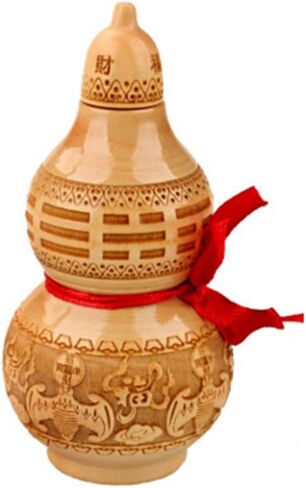 Feng Shui Chinese Peach Gourd Chinese Wu Lou Good Luck Wooden gourds Ornaments Decoration Home Crafts Treasure and Ornaments (baishiwuji) in Saudi Arabia