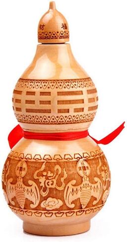 Feng Shui Chinese Peach Gourd Chinese Wu Lou Good Luck Wooden gourds Ornaments Decoration Home Crafts Treasure and Ornaments (baishiwuji) in Saudi Arabia