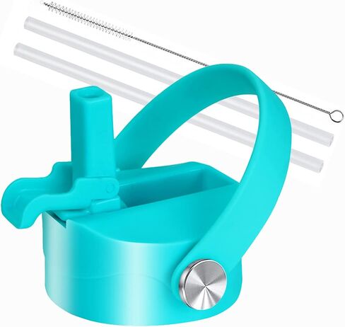 Straw Lid for Hydro flask Wide Mouth Water Bottle 32 oz 40 oz, Top Lids with Straw for Hydroflask Wide Mouth, Replacement Cap Accessories Flip Lid Flex Handle in Kuwait