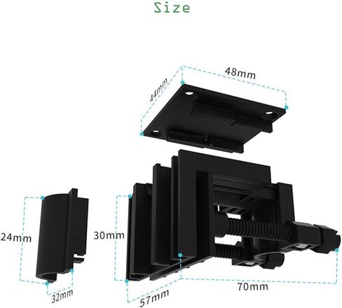 مطار حكر مجموعة مشابك متعددة الوظائف قابلة للتعديل (قطعتين)، مشبك تثبيت انبوب مياه حوض السمك، حامل خرطوم حوض السمك، حامل تغذية، حامل خرطوم المياه، رف تثبيت تغيير المياه لحوض السمك in Kuwait