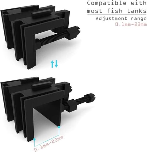مطار حكر مجموعة مشابك متعددة الوظائف قابلة للتعديل (قطعتين)، مشبك تثبيت انبوب مياه حوض السمك، حامل خرطوم حوض السمك، حامل تغذية، حامل خرطوم المياه، رف تثبيت تغيير المياه لحوض السمك in Kuwait