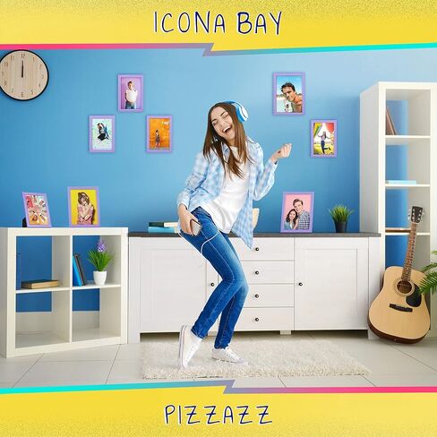 إطارات صور Icona Bay مقاس 5x7 (أحمر، 3 عبوات)، إطارات خشبية صلبة ملونة على الطراز الاسكندنافي للصور، مجموعة Pizzazz in Kuwait