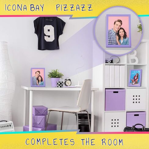 إطارات صور Icona Bay مقاس 5x7 (أحمر، 3 عبوات)، إطارات خشبية صلبة ملونة على الطراز الاسكندنافي للصور، مجموعة Pizzazz in Kuwait