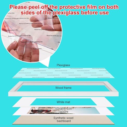 إطارات صور RR ROUND RICH DESIGN مصنوعة من الخشب الصلب مقاس 11x14 وعرض 5PK مقاس 8x10 مع حصيرة أو 11x14 بدون إطار صورة مثبت على الحائط باللون الأسود in Kuwait