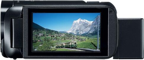 كاميرا فيديو Canon VIXIA HF R80 عالية الدقة مع تكبير متقدم 57x، فيديو 1080P، شاشة لمس 3 بوصة ومعالج صور DIGIC DV 4 - أسود (تم تجديده معتمد) in Kuwait