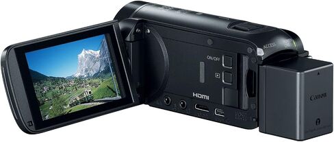 كاميرا فيديو Canon VIXIA HF R80 عالية الدقة مع تكبير متقدم 57x، فيديو 1080P، شاشة لمس 3 بوصة ومعالج صور DIGIC DV 4 - أسود (تم تجديده معتمد) in Kuwait