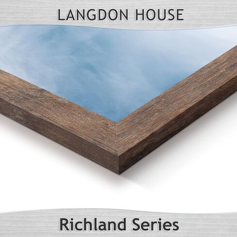 Langdon House 4x6 Picture Frames (Almond White, 6 Pack) Woodgrain Style, Wall Mount or Table Top, Richland Collection in Kuwait