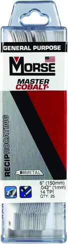 MK Morse RB414T05 Bimetal Reciprocating Saw Blade, 4-Inch 14TPI, 5-Pack in Kuwait